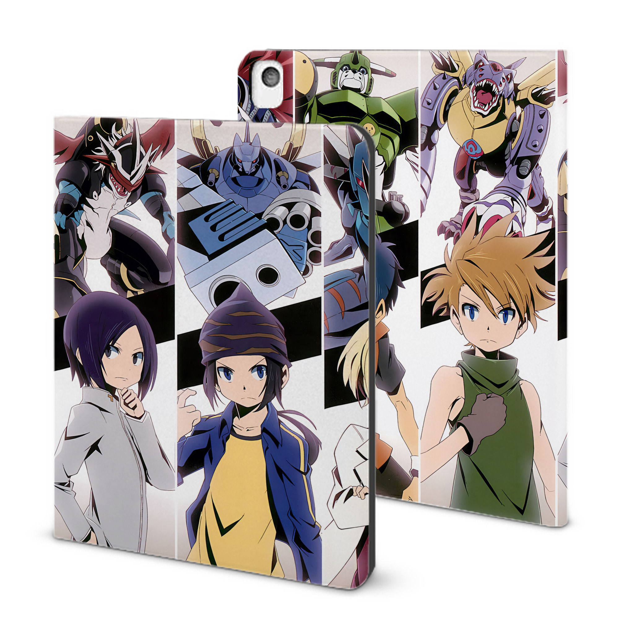 （画像用） Digimon デジタルモンスター/デジモン IPadケース ペンホルダー付き ブックスタイルデザイン
